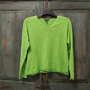 Eileen Fisher Lightweight Organic Linen/Cotton Top, Size Medium, NWOT